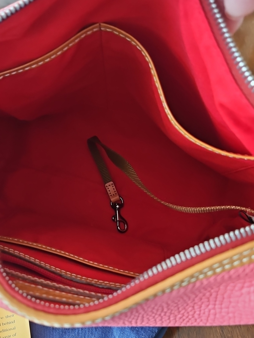 Dooney & Bourke Bubble Gum Pink Pebble Leather 'Paige' Sac - Picture 8 of 12